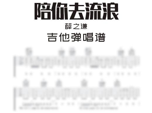 陪你去流浪吉他谱